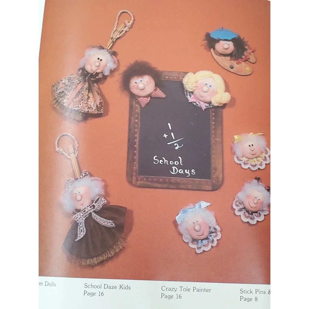 Vintage 1981 Apple Dumplins Soft Sculpture Craft Pattern Book Barbara Graham
